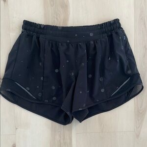 lululemon athletica Black Polka Dot Women's Athletic Shorts